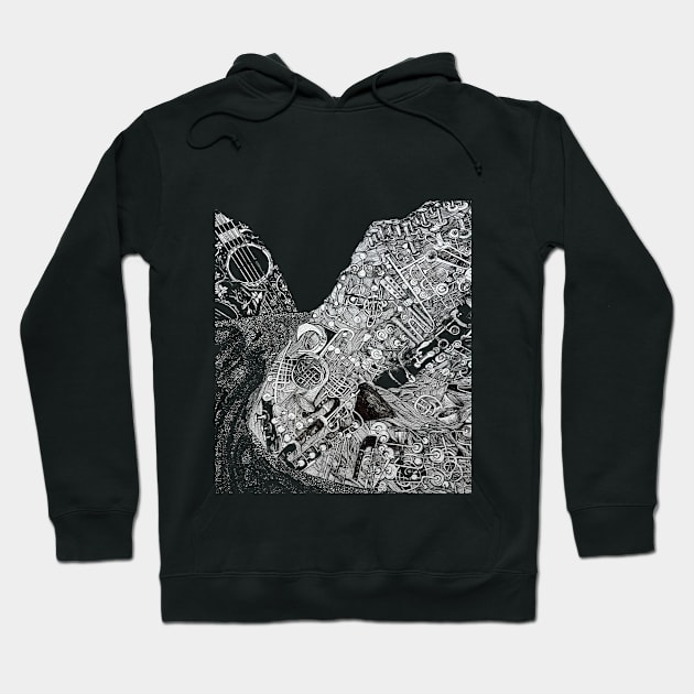 music mountain Hoodie by Al1cee